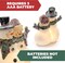 Christmas Snowman Decor Christmas Figurines Resin Snowman Lighted Decorations Indoor Glowing Snowman Couple LED Holiday Light Up Snowman Indoor Festive Fiber Optic Decorations